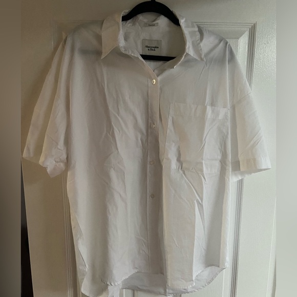 Abercrombie oversized white button down shirt - Picture 4 of 4